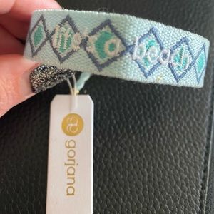 Gorjana “Life is a Beach” stitched bracelet